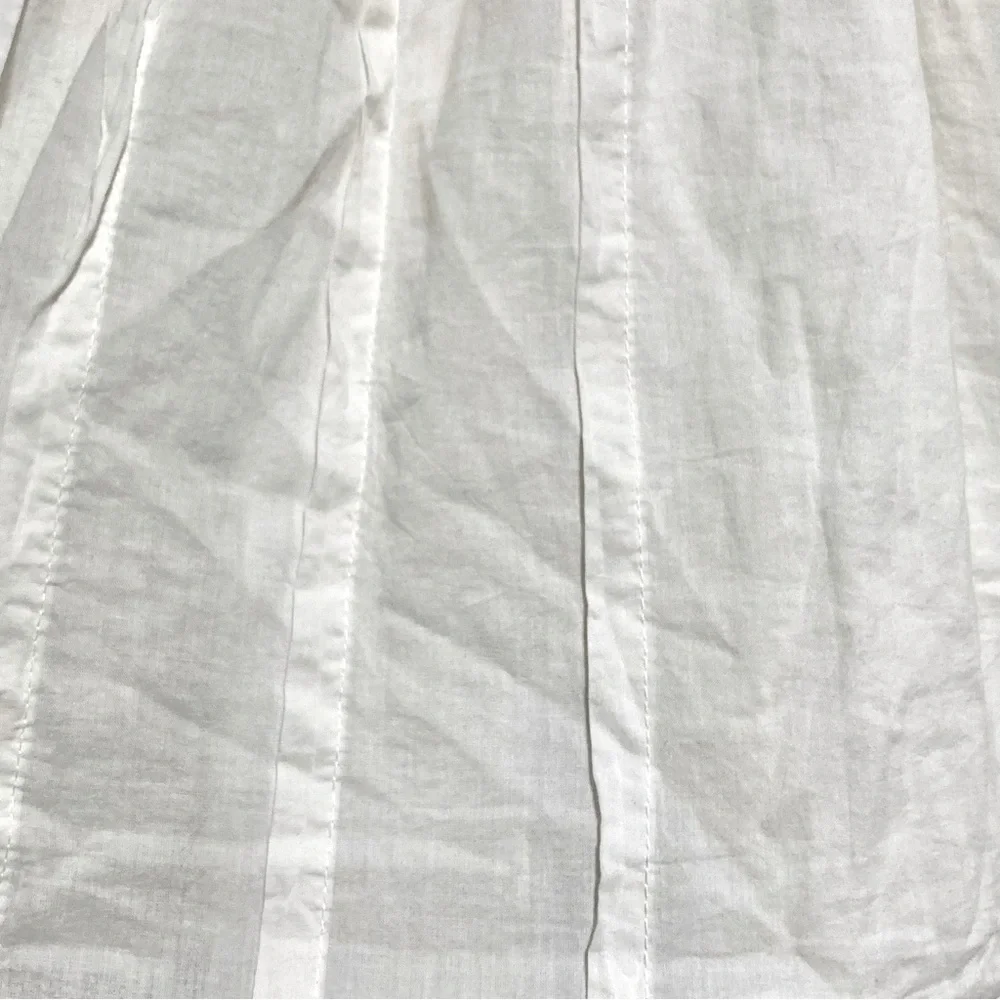 GYMBOREE Cream White Cap Ruffle Sleeves Babydoll Top Girls Large 10 12
